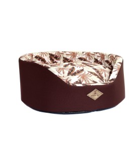Cama Europa Folhagem Bichinho Chic Marrom